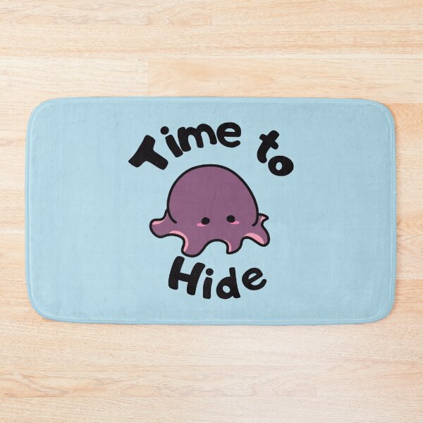 Item preview, Time to Hide Chibi Octopus (Blue) designed and sold by BLAAAAASK.