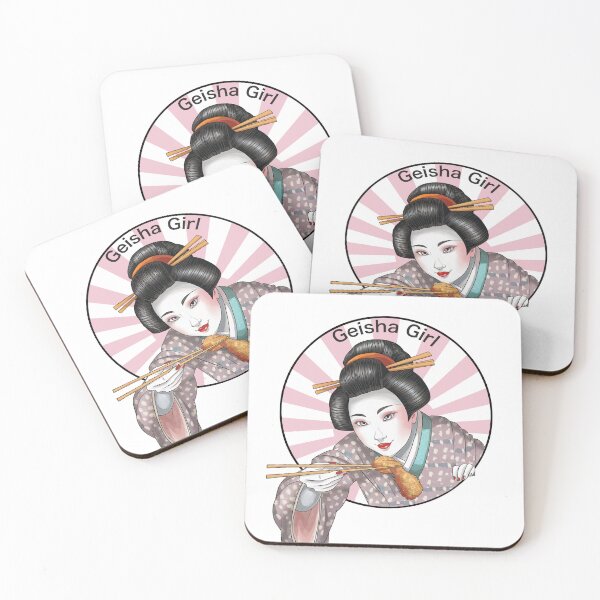 Item preview, Geisha Girl Fried Chicken - Japanese Karaage, 芸者の女の子,フライドチキン,  designed and sold by matteflor.
