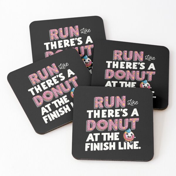 Item preview, Run like there is a Donut at the Finish Line | Funny Fitness Motivation Gym Humor designed and sold by trendparrot.