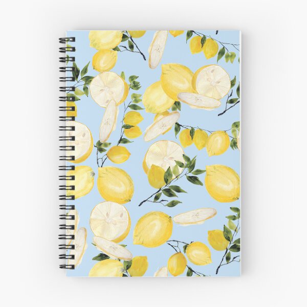 Item preview, Lemonlife - a fresh summery pattern of lemons on light blue background  designed and sold by RPrince1.