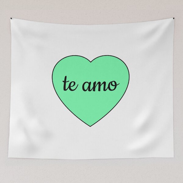 Item preview, Te amo - I love you in Spanish -  Valentines Day Heart corazon   designed and sold by Inspirationmotivation.
