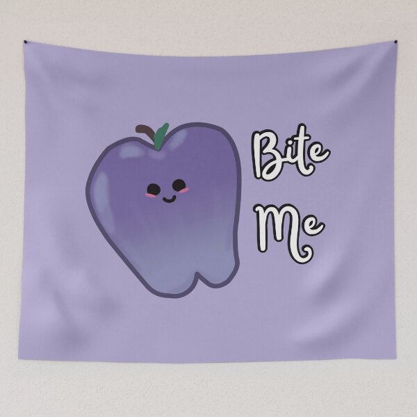 Item preview, Bite Me Purple Apple (Purple) designed and sold by BLAAAAASK.