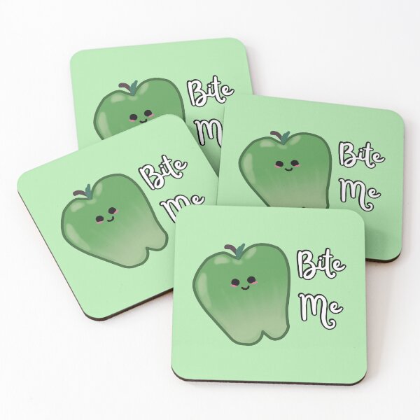 Item preview, Bite Me Green Apple (Green) designed and sold by BLAAAAASK.