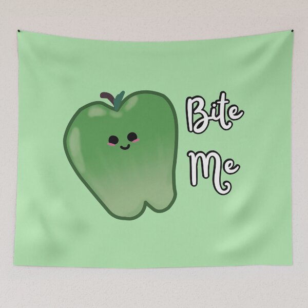 Item preview, Bite Me Green Apple (Green) designed and sold by BLAAAAASK.