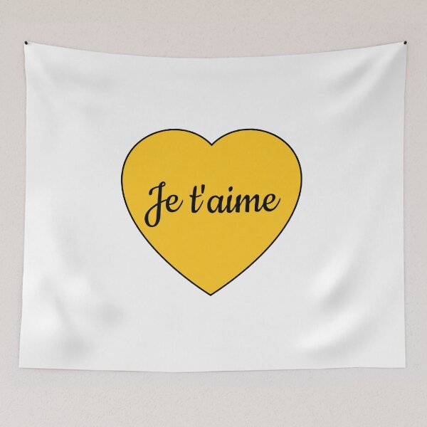 Item preview, Je Taime - I love you in French - Happy Valentines Day designed and sold by Inspirationmotivation.