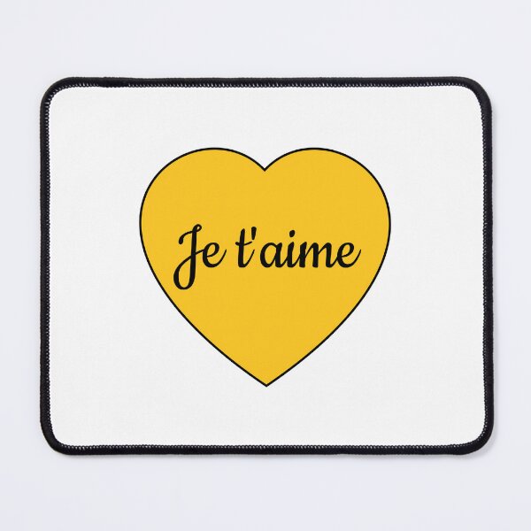 Item preview, Je Taime - I love you in French - Happy Valentines Day designed and sold by Inspirationmotivation.