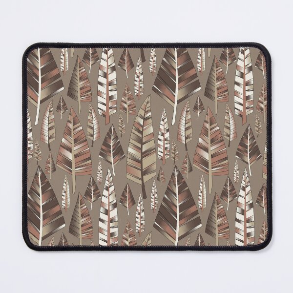Item preview, Neutral Feathers - Mocha Chocolate Mirage designed and sold by Bennet and Bird.