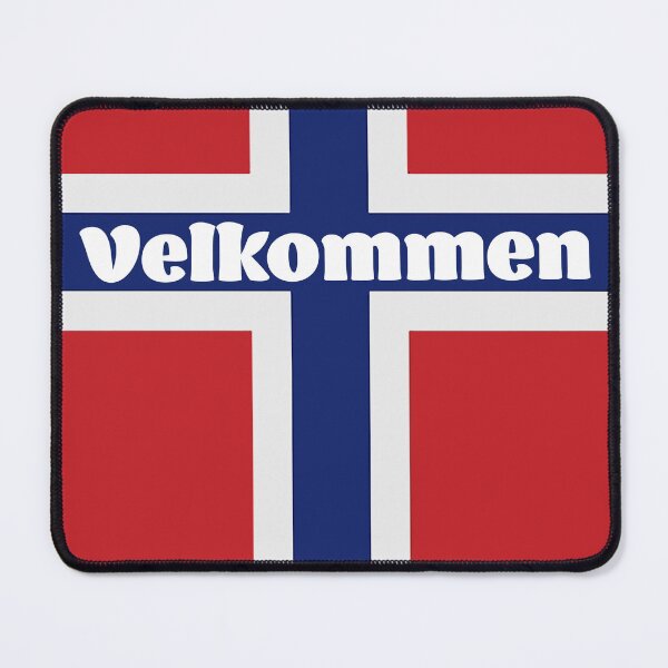 Item preview, Velkommen:  Norwegian for Welcome on the Flag of Norway designed and sold by Havocgirl.