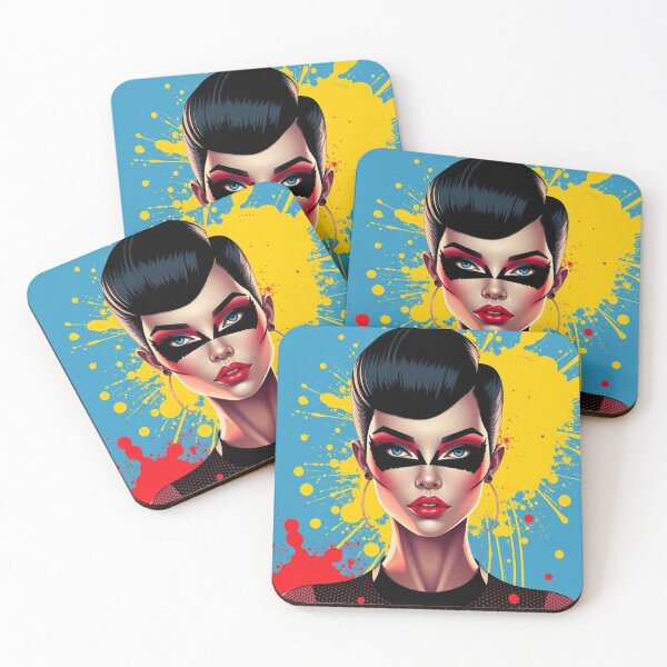 Item preview, Pop Art Glamorous and Fearless Girl designed and sold by Ink And Inspire.