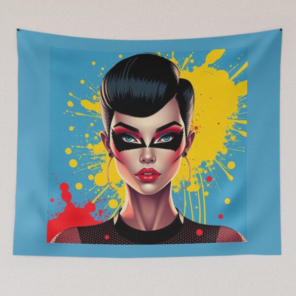 Item preview, Pop Art Glamorous and Fearless Girl designed and sold by Ink And Inspire.