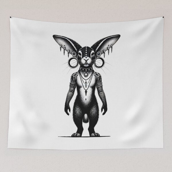 Item preview, Neo-Gothic Tribal Bunny TSQ designed and sold by TSQ.