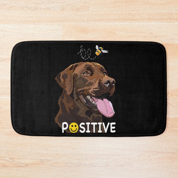 Item preview, Be Positive Brown Happy Labrador designed and sold by Just-Arts-4U.