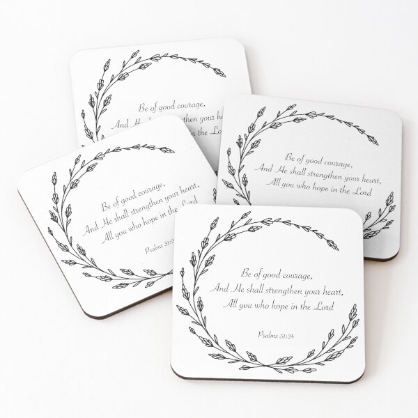 Item preview, Psalms 31:24 Bible Verse designed and sold by KTCreativeSide.