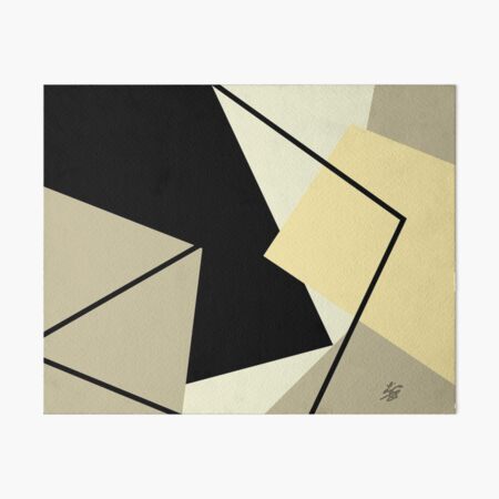 Geometric Abstract In Neutral Colors Art Board Print