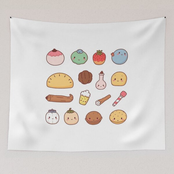 Item preview,  Hand-Drawn Kawaii Objects Collection designed and sold by hjian8219.