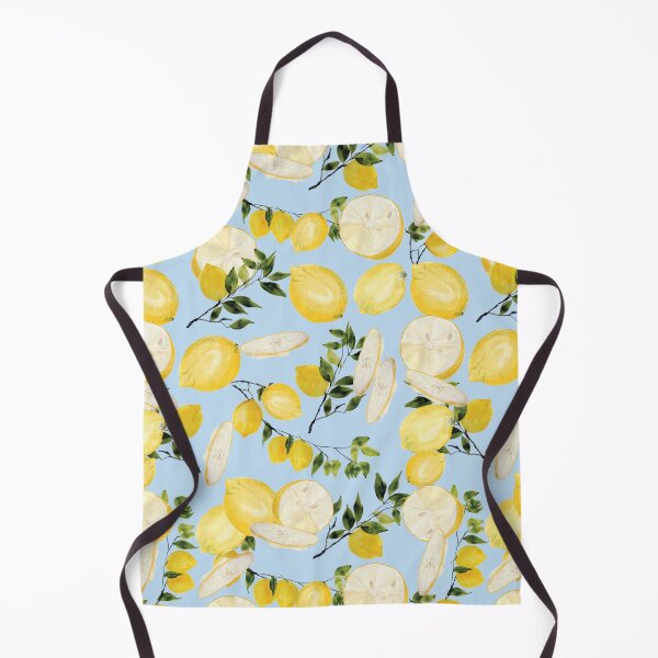 Item preview, Lemonlife - a fresh summery pattern of lemons on light blue background designed and sold by RPrince1.