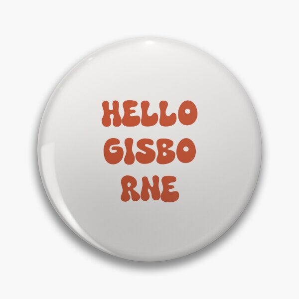 Item preview, Hello Gisborne Retro Typography Design designed and sold by RM-Journey.
