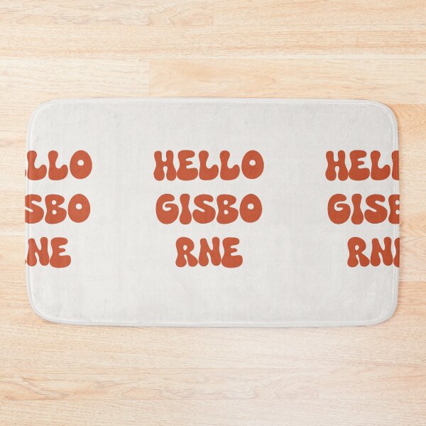 Item preview, Hello Gisborne Retro Typography Design designed and sold by RM-Journey.