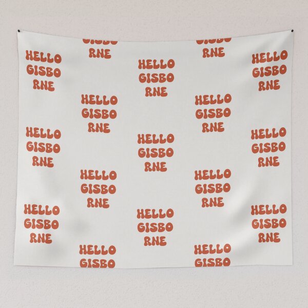 Item preview, Hello Gisborne Retro Typography Design designed and sold by RM-Journey.
