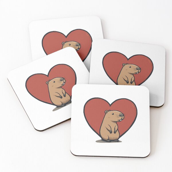 Item preview, Capybara Love - Cute Valentine’s Day Design designed and sold by Krasnovaovaova.