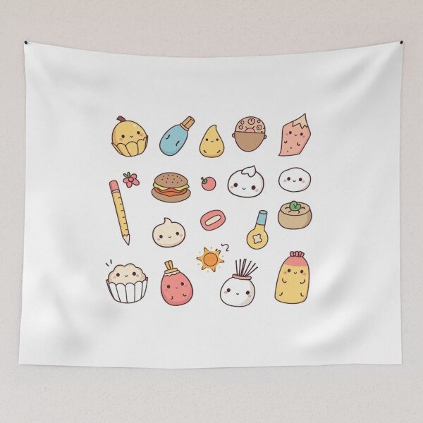 Item preview,  Hand-Drawn Kawaii Objects Collection designed and sold by hjian8219.