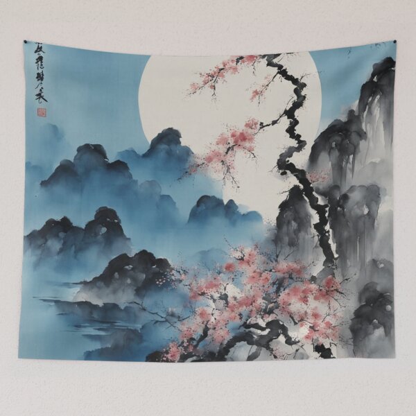 Item preview, Cliffside Plum Blossom designed and sold by SpunkySpaniel.