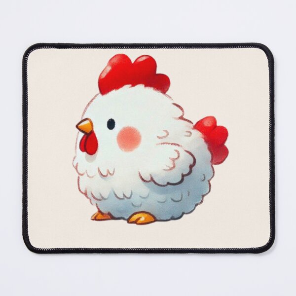 Item preview, Fluffy white baby rooster designed and sold by DaintyDooodles.