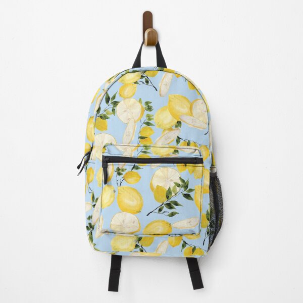 Item preview, Lemonlife - a fresh summery pattern of lemons on light blue background designed and sold by RPrince1.