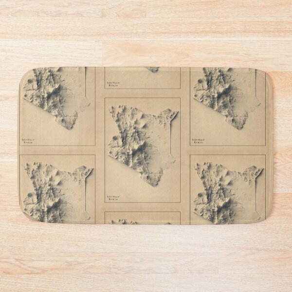 Item preview, Kenya Shaded Relief 3D Map digitally-rendered designed and sold by ThinkAboutMaps.