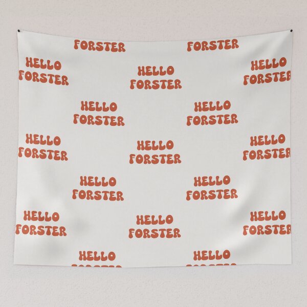 Item preview, Hello Forster Retro Typography Design designed and sold by RM-Journey.