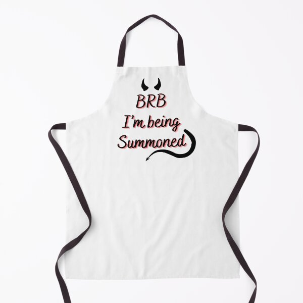 Item preview, BRB I'm Being Summoned (White) designed and sold by BLAAAAASK.