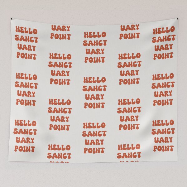 Item preview, Hello Sanctuary Point Retro Typography Design designed and sold by RM-Journey.