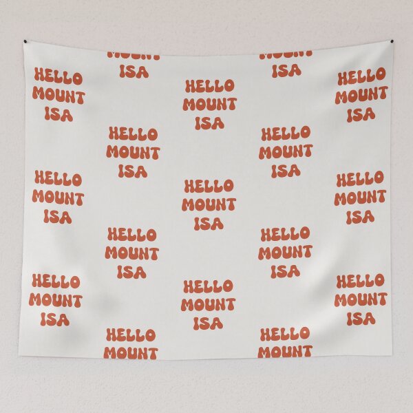 Item preview, Hello Mount Isa Retro Typography Design designed and sold by RM-Journey.