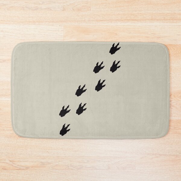 Item preview, Dinosaur Footprints in Black (Fossil Tan) designed and sold by BLAAAAASK.