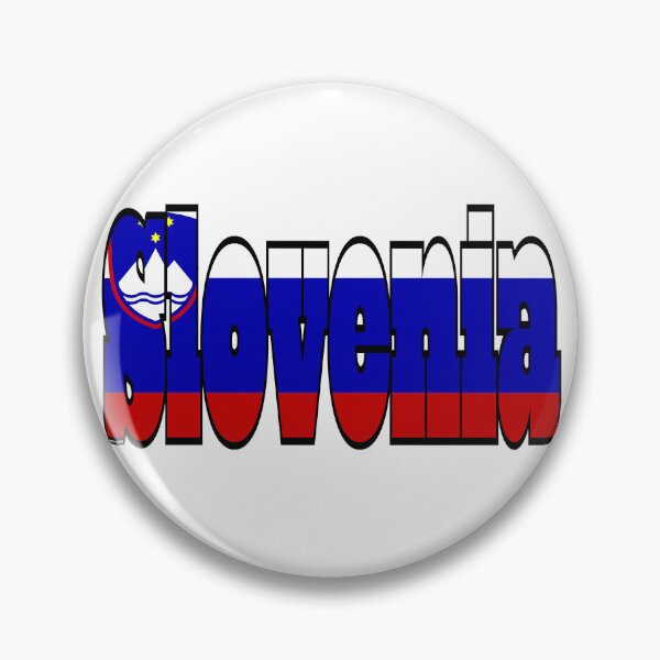 Item preview, Slovenia Font with Slovene Flag designed and sold by Havocgirl.