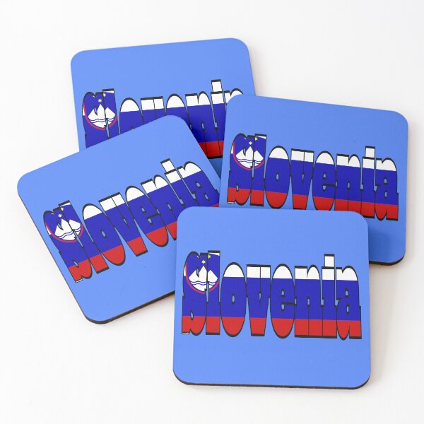 Item preview, Slovenia Font with Slovene Flag designed and sold by Havocgirl.