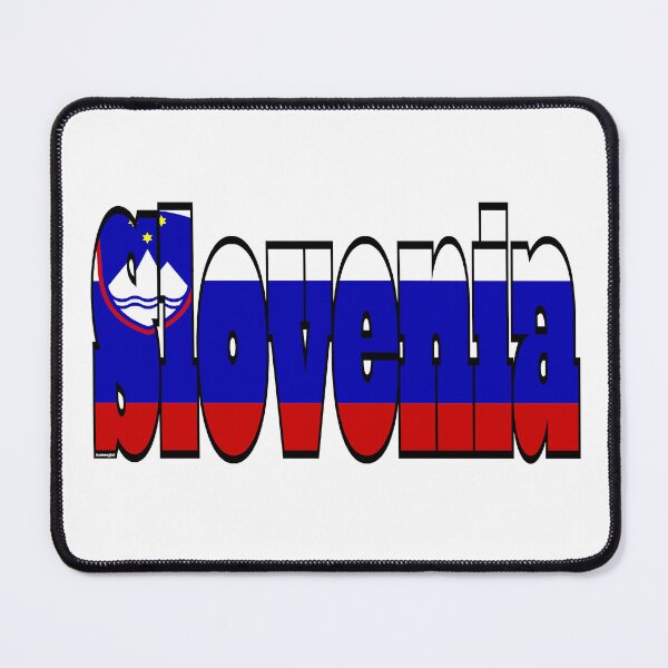 Item preview, Slovenia Font with Slovene Flag designed and sold by Havocgirl.