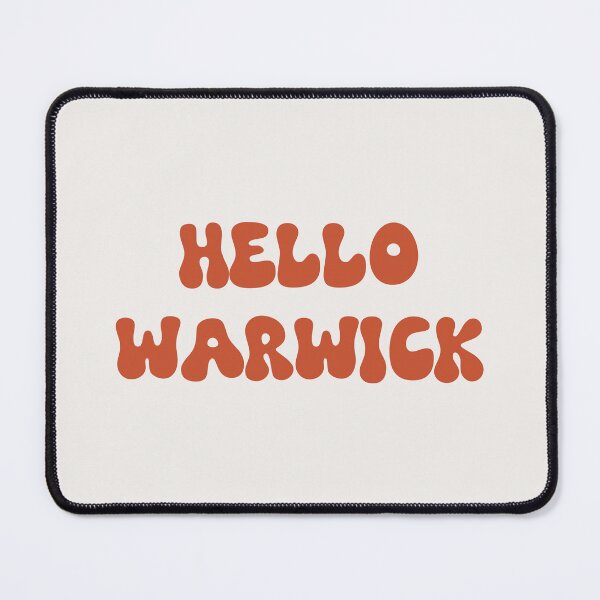 Item preview, Hello Warwick Retro Typography Design designed and sold by RM-Journey.