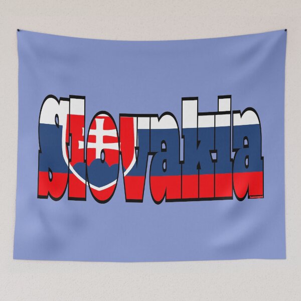 Item preview, Slovakia Font with Slovak Flag designed and sold by Havocgirl.