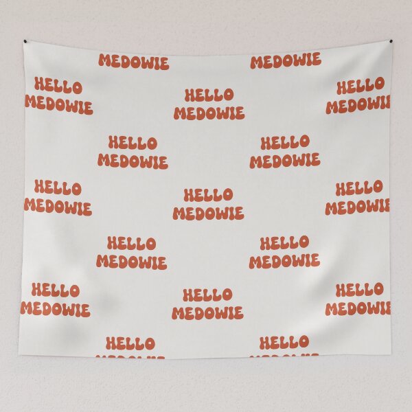 Item preview, Hello Medowie Retro Typography Design designed and sold by RM-Journey.