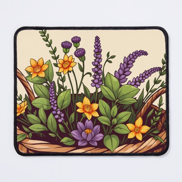 Item preview, Basket of flowers and herbs designed and sold by BestRebel.