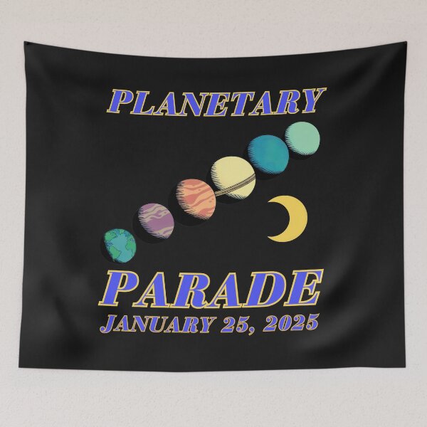 Item preview, Planetary Parade January 25, 2025: Rare Celestial Alignment Event  designed and sold by elynne9.