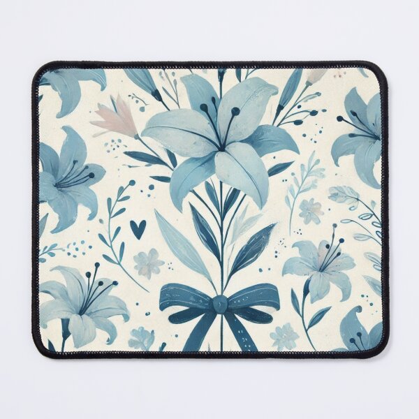 Item preview, Vintage Lilies & Bows Pattern designed and sold by Dollette Heaven.