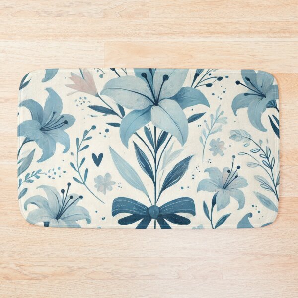 Item preview, Vintage Lilies & Bows Pattern designed and sold by Dollette Heaven.