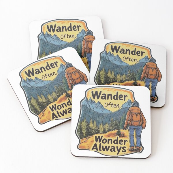 Item preview, Wander Often, Wonder Always Adventure Art designed and sold by frogbrained.