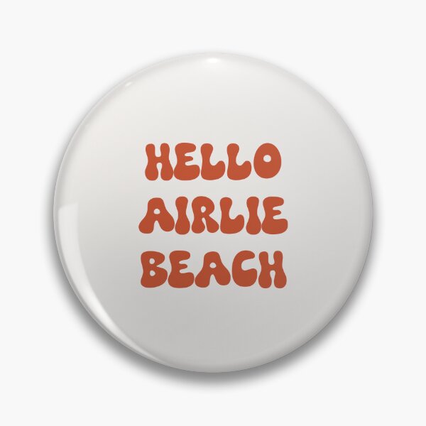 Item preview, Hello Airlie Beach Retro Typography Design designed and sold by RM-Journey.