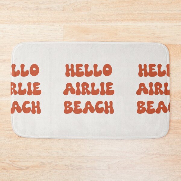 Item preview, Hello Airlie Beach Retro Typography Design designed and sold by RM-Journey.