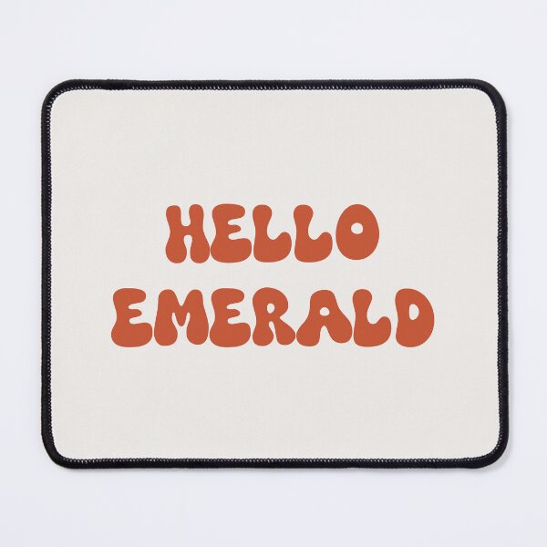 Item preview, Hello Emerald Retro Typography Design designed and sold by RM-Journey.