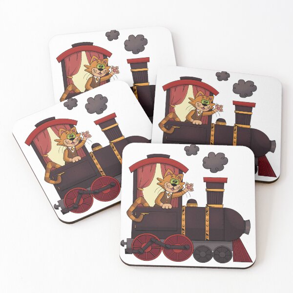 Item preview, The Cat on the Railway Train designed and sold by crunchytears.
