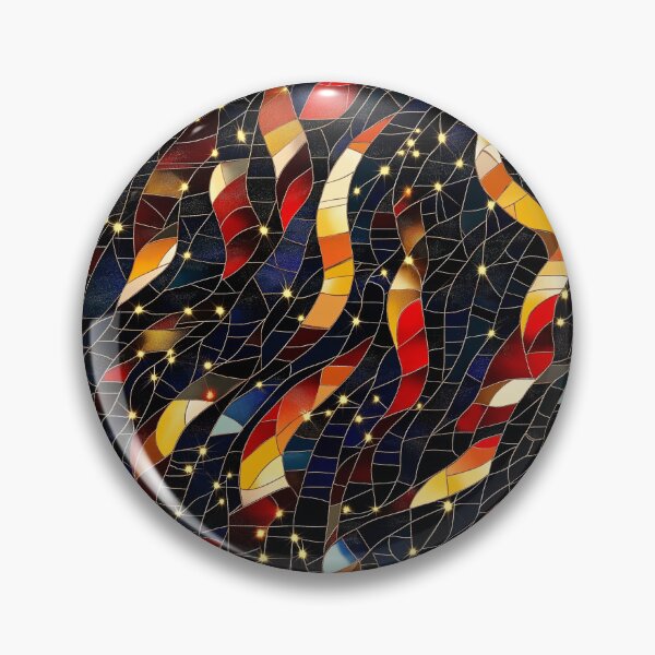 Item preview, Golden Flames: Abstract Mosaic Art designed and sold by OneMillionSpot.